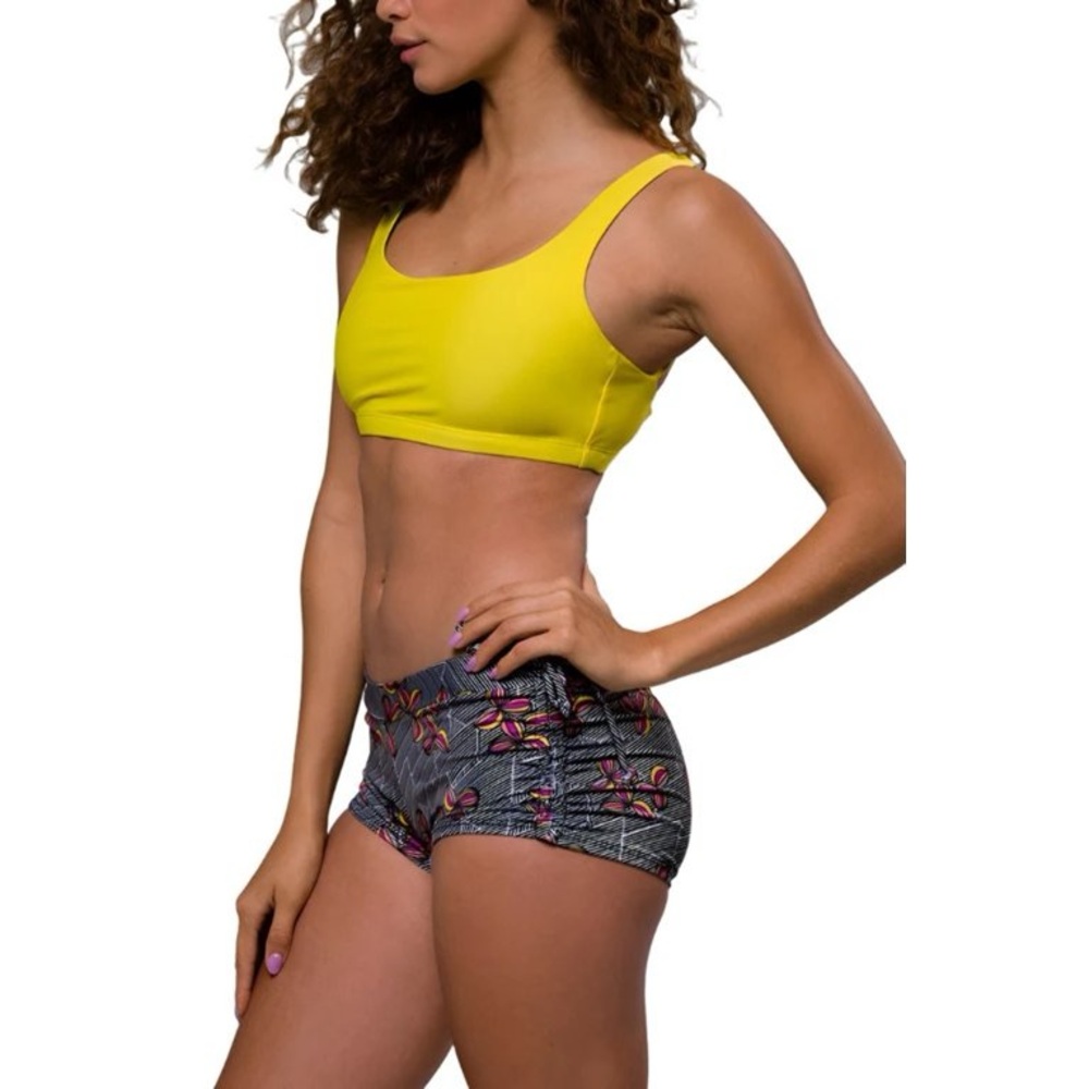 Onzie Sports Bra Strappy Flow Infinity size S/M Lime Green